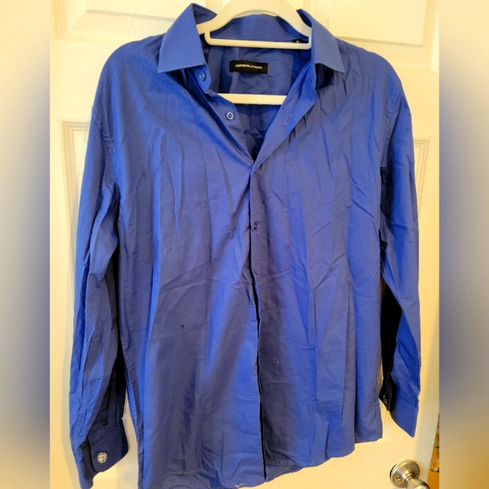 Blue button down shirt